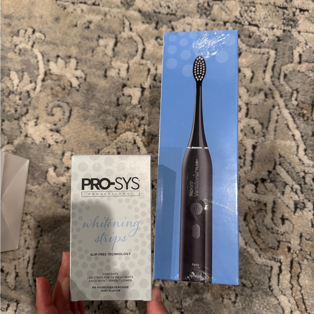 PRO-SYS Electric Toothbrush and Whitening Strips Set
